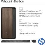 HP OmniDesk M03 Business Next Gen AI PC Desktop, Intel Core Ultra 5-225 Processor (10 Cores, Up to 4.9GHz), 16GB DDR5 RAM, 1TB SSD, USB-C, Wi-Fi 6, HDMI+DP Dual Monitor Support