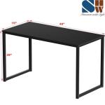 SHW Mission 40-Inch Home Office Computer Desk, Black