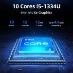 Dell Touchscreen Laptop Computer, Intel 10-Core i5-1334U(Beat Ryzen 7 7730U), 32GB RAM 1TB SSD, Win 11 Pro WiFi6 Long Battery Life Bluetooth, 15.6" 2K Laptops for Gaming Business