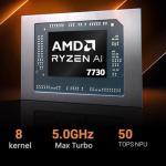 Dell Inspiron 15 3535 Touchscreen Laptop - 20GB DDR4 RAM, 1TB SSD, 15.6" FHD WVA Display, AMD Ryzen 7 7730U,Windows 11 Pro, Copilot, Wi-Fi, Numeric Keypad, Webcam, for Business & Students