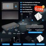 Lenovo IdeaCentre AIO 3 23.8" FHD All-in-One Desktop, AMD Ryzen 5 7535HS, 16GB DDR5, 1.5TB Storage (512GB SSD&1TB Docking Station), Radeon 660M Graphics, Wireless Keyboard & Mouse, Win 11, Gray