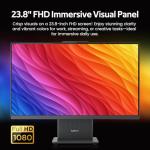 Lenovo IdeaCentre AIO 3 23.8" FHD All-in-One Desktop, AMD Ryzen 5 7535HS, 16GB DDR5, 1.5TB Storage (512GB SSD&1TB Docking Station), Radeon 660M Graphics, Wireless Keyboard & Mouse, Win 11, Gray