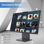 Lenovo IdeaCentre AIO 3 23.8" FHD All-in-One Desktop, AMD Ryzen 5 7535HS, 16GB DDR5, 1.5TB Storage (512GB SSD&1TB Docking Station), Radeon 660M Graphics, Wireless Keyboard & Mouse, Win 11, Gray