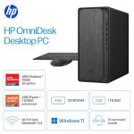 HP OmniDesk Desktop Computer PC, AMD Ryzen 7 8700G, 32GB DDR5 Memory, 1TB NVMe SSD, Radeon 780M Graphics, Wi-Fi 6 + Bluetooth 5.4 (Includes Keyboard + Mouse)
