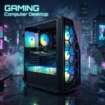 STGAubron Gaming PC Desktop Computer, GeForce RTX 3050 6G, Intel Core i7 up to 3.9G, 32G RAM, 1TB SSD, WiFi 6, BT 5.0, RGB Fan x6, Windows 11 Home