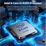 HP 17 Inch Laptop 2026 Edition, Intel 13th i3 (8 Cores), 8GB RAM, 17.3" IPS, USB-C, Wi-Fi 6, 128GB SSD, Windows 11, Large Screen