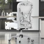 CASASIO Office Desk Chair with Ergonomic Lumbar Support, Extra-Thick Seat Cushion, Flip-up Arms, Breathable Mesh Back, Computer Task Chair for Home Office