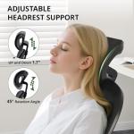 Office Chair Ergonomic Desk Chair, 330LBS Capacity, High Back Computer Chair with Lumbar Support, Flip-up Armrests Swivel Task Chairs for Long Hours Work