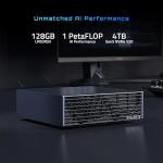 GIGABYTE AI TOP Atom Personal AI Supercomputer, Arm Cortex-X295 + Cortex A725, NVIDIA® Blackwell Architecture, 128GB LPDDR5X, 4TB PCIe 5.0 NVMe SSD, NVIDIA DGX™ OS, Black