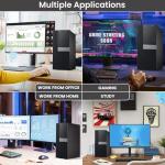 Dell Gaming Tower Desktop PC – Intel Core i7-7700 – 16GB RAM – 256GB SSD – 1TB HDD – GeForce GTX 1050 Ti – 24" LED Monitor – RGB Keyboard & Mouse – Wi-Fi – Windows 11 Pro – Gaming Computer (Renewed)