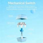 HP GK400F Mechanical Keyboard Wired, Brown Switch, 104-Key Full Size, Metal Panel Anti-Rust, RGB Backlit, Anti-Ghosting, ABS Keycaps for Gaming Office Desktop PC - White