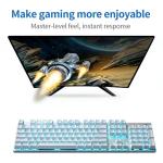 HP GK400F Mechanical Keyboard Wired, Brown Switch, 104-Key Full Size, Metal Panel Anti-Rust, RGB Backlit, Anti-Ghosting, ABS Keycaps for Gaming Office Desktop PC - White