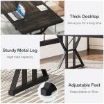 Tribesigns 70.8-Inch Executive Desk, Large Computer Office Desk Workstation, Modern Simple Style Laptop Desk Study Writing Table Business Furniture for Home Office (Black Oak, 70.8 Inch)