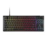 Corsair K55 CORE TKL RGB Gaming Keyboard – Tenkeyless, 8-Zone RGB, Quiet Membrane Keys, Spill Resistant, Media Keys, 1000Hz Polling – NA Layout – Black