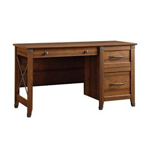 Sauder Carson Forge Desk in Washington Cherry
