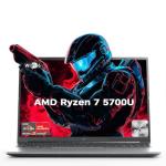 MALLRACE 2026 Light Gaming Laptop with AMD Ryzen 7 5700U 8-core (Beats i7-1265U,up to 4.3GHz),16GB DDR4 512GB SSD, AMD Radeon Graphics,WiFi 6,15.6 inch IPS Display,Webcam, AMD Laptop Computer