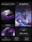 MALLRACE 2026 Light Gaming Laptop with AMD Ryzen 7 5700U 8-core (Beats i7-1265U,up to 4.3GHz),16GB DDR4 512GB SSD, AMD Radeon Graphics,WiFi 6,15.6 inch IPS Display,Webcam, AMD Laptop Computer
