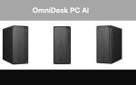 HP OmniDesk M02 AI PC Desktop (AMD Ryzen 5 8500G, 16GB DDR5, 512GB SSD, AMD Radeon 740M, 280W PSU, WiFi 6, Bluetooth 5.2, RJ-45, 1 Display Port, HDMI, Win 11 Home) w/DKZ USB Port Expander