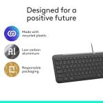 Logitech Signature Slim Wired K620 for Business, Full-Size Keyboard, USB-C Plug-and-Play, Laptop-Style, Scissor Keys, Windows/Mac/Chrome/PC/laptops - Graphite