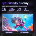 HP 17 Inch Laptop for Business, Office 365 for the Web, 20GB RAM & 512GB SSD, AMD Ryzen 5 7430U 6-Core Processor, FHD IPS Display, Windows 11 Pro, AI Copilot, Full Numeric KB