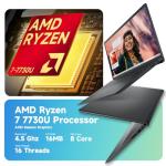 Dell Inspiron 15 Touchscreen Laptop, 15.6" FHD IPS Display, AMD Ryzen 7 7730U, 20GB RAM 1TB SSD, Wi-Fi 6, AMD Radeon Graphics, Windows 11 Pro, Copilot AI, Numeric Keypad, Business & Student Laptop