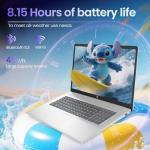 HP 17 Inch Laptop for Business, Office 365 for the Web, 20GB RAM & 512GB SSD, AMD Ryzen 5 7430U 6-Core Processor, FHD IPS Display, Windows 11 Pro, AI Copilot, Full Numeric KB