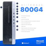 HP EliteDesk 800 G4 PC Computer, Intel i5-8500, Crucial 32GB DDR4 RAM, 1TB NVMe M.2, Windows 11 Pro, Internal WiFi 6 AX200, Cherry Keyboard & Mouse, Dual 24" LCD (Renewed) (800G4 + Dual 24" LCD Setup)