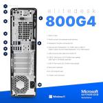 HP EliteDesk 800 G4 PC Computer, Intel i5-8500, Crucial 32GB DDR4 RAM, 1TB NVMe M.2, Windows 11 Pro, Internal WiFi 6 AX200, Cherry Keyboard & Mouse, Dual 24" LCD (Renewed) (800G4 + Dual 24" LCD Setup)