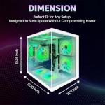 suevery Prebuilt Gaming PC,16G RAM, AMD Ryzen5 6Cores 3.6G Up to 4.1G, 512G SSD Wi-Fi 6 White Desktop Computer (White, Ryzen5-16G-512G-RX560 4G)