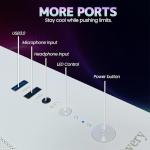 suevery Prebuilt Gaming PC,16G RAM, AMD Ryzen5 6Cores 3.6G Up to 4.1G, 512G SSD Wi-Fi 6 White Desktop Computer (White, Ryzen5-16G-512G-RX560 4G)