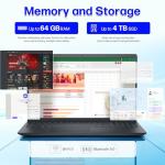 Dell 15 Touchscreen Laptop for Business, 16GB DDR4, 512GB SSD + 256GB SD Card, AMD Ryzen 7 7730U (8 Cores), 15.6" FHD Display, Bluetooth 5, HD Webcam, Windows 11 Pro