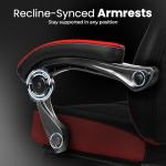 CELTOSS Gaming Chairs with Footrest, Big and Tall Gamer Chair with Headrest and Lumbar Support for Adults, Red