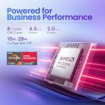 Dell 15 Touchscreen Laptop, AMD Ryzen 7 7730U (Beats i7-1355U), 20GB RAM, 512GB NVMe SSD, Windows 11 Pro, 15.6" FHD IPS, Copilot AI, Type-C, HDMI, Black, 2026 Model