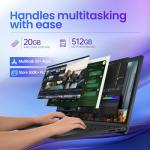 Dell 15 Touchscreen Laptop, AMD Ryzen 7 7730U (Beats i7-1355U), 20GB RAM, 512GB NVMe SSD, Windows 11 Pro, 15.6" FHD IPS, Copilot AI, Type-C, HDMI, Black, 2026 Model