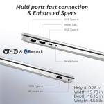 HP 17 inch laptops, AMD Ryzen 5 7430U(Beats i7-1355U), 20GB RAM 512GB NVMe SSD, Windows 11 Pro + Office 365 for the Web, 17.3" FHD IPS, USB-C, Numeric Keyboard, w/AI Voice Recorder