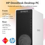 HP OMEN 16L Desktop PC, Intel Core Ultra 7 265F, 32 GB RAM, 1 TB SSD, NVIDIA GeForce RTX 5060, Windows 11 Home, Microsoft Copilot