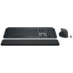 Logitech MX Keys S Combo - Performance Wireless Keyboard and Mouse with Palm Rest, Customizable Illumination, Fast Scrolling, Bluetooth, USB C, for Windows, Linux, Chrome, Mac,Color Graphite.