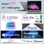 Lenovo V15 Laptop - Intel i7, 40GB RAM, 2TB SSD