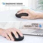 TECKNET Bluetooth Wireless Mouse with Adjustable DPI