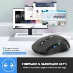 TECKNET Bluetooth Wireless Mouse with Adjustable DPI