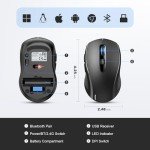 TECKNET Bluetooth Wireless Mouse with Adjustable DPI