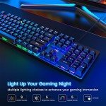 RGB Mechanical Gaming Keyboard - 104 Ultra-Slim Keys