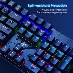 RGB Mechanical Gaming Keyboard - 104 Ultra-Slim Keys
