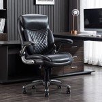 Ergonomic High-Back Grey Executive Leather Chair
