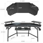 Eureka Ergonomic 180x76 cm Gaming Desk