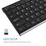 Arteck Wireless USB Keyboard with QWERTZ Layout