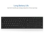 Arteck Wireless USB Keyboard with QWERTZ Layout