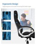 Ergonomic High Back Adjustable Office Chair - Black