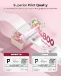 MUNBYN Pink Wireless 300DPI Label Printer