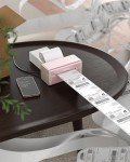 MUNBYN Pink Wireless 300DPI Label Printer